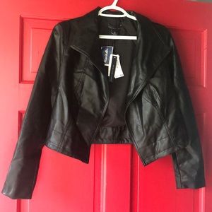 Faux leather jacket
